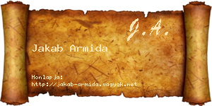 Jakab Armida névjegykártya